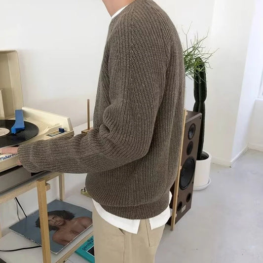 Textured casual knit sweaters.