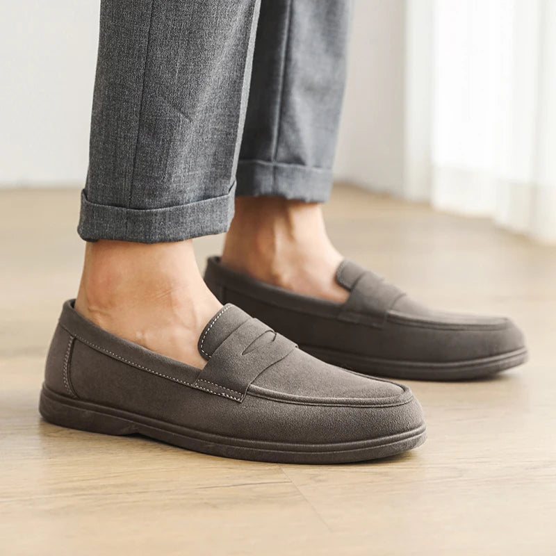 Casual slip-on moccasins.