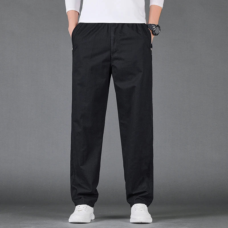 Casual cotton cargo pants.