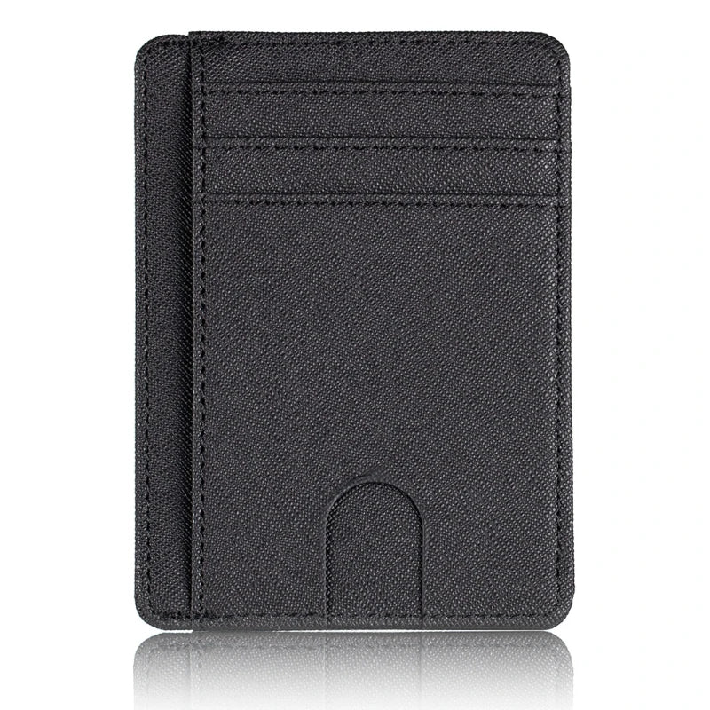 Leather card holder.