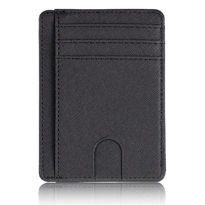 Leather card holder.