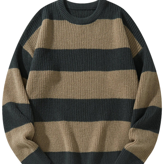 Casual striped sweater.