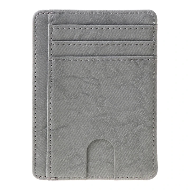 Leather card holder.