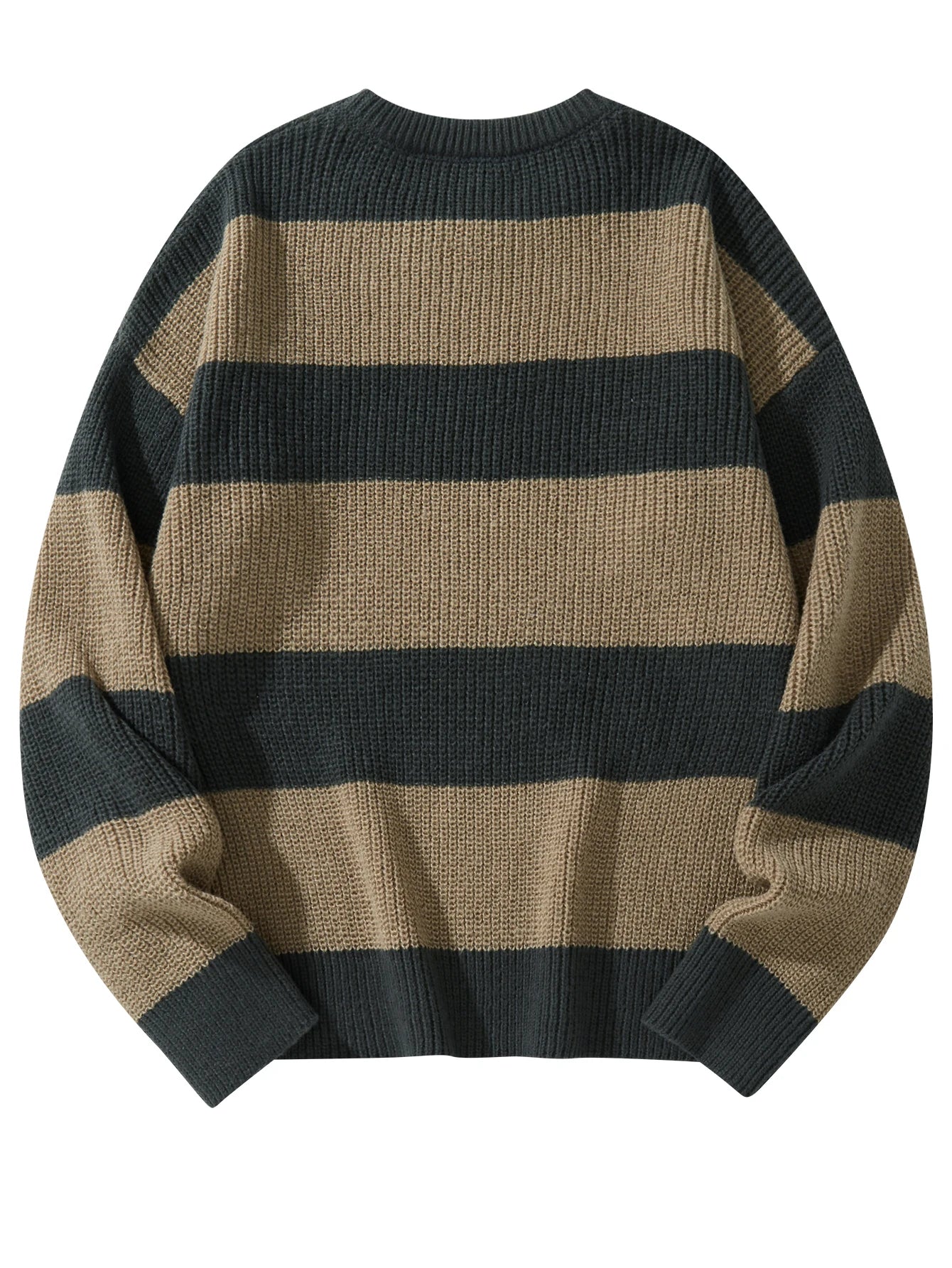 Casual striped sweater.
