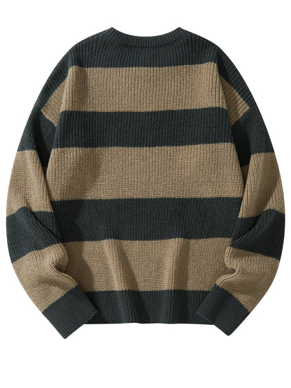 Casual striped sweater.