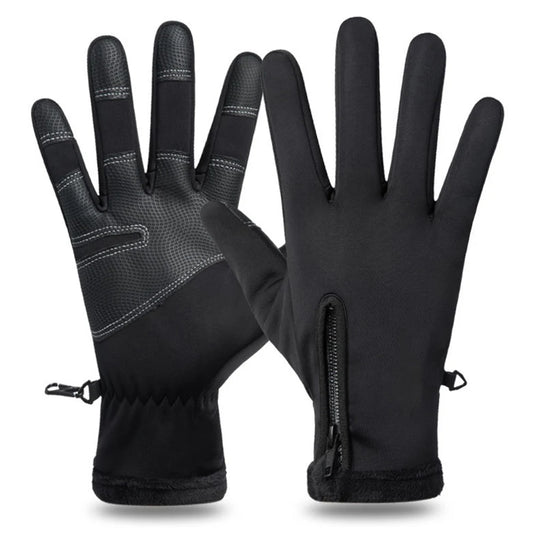 Gloves with thermal wool lining.