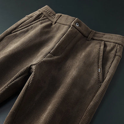 Corduroy trousers, lined with wool.