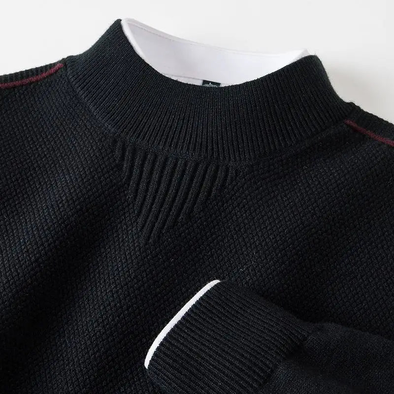 Turtleneck sweater.