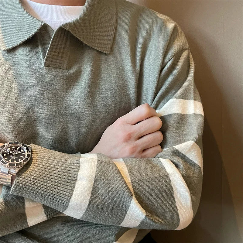 Knitted sweater, pullover style.