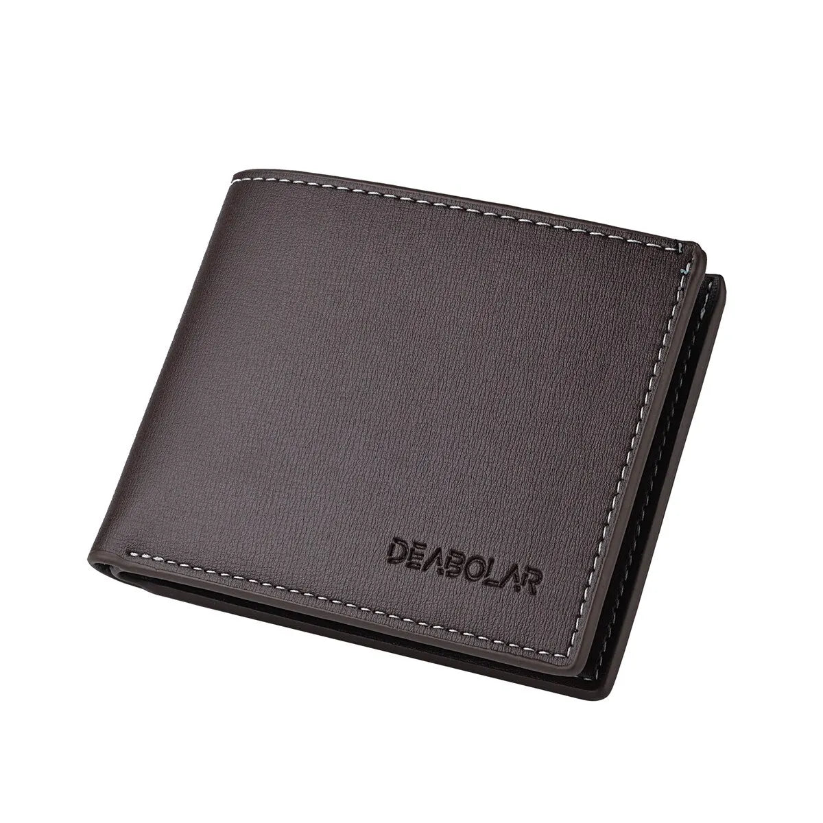 Short leather wallet.