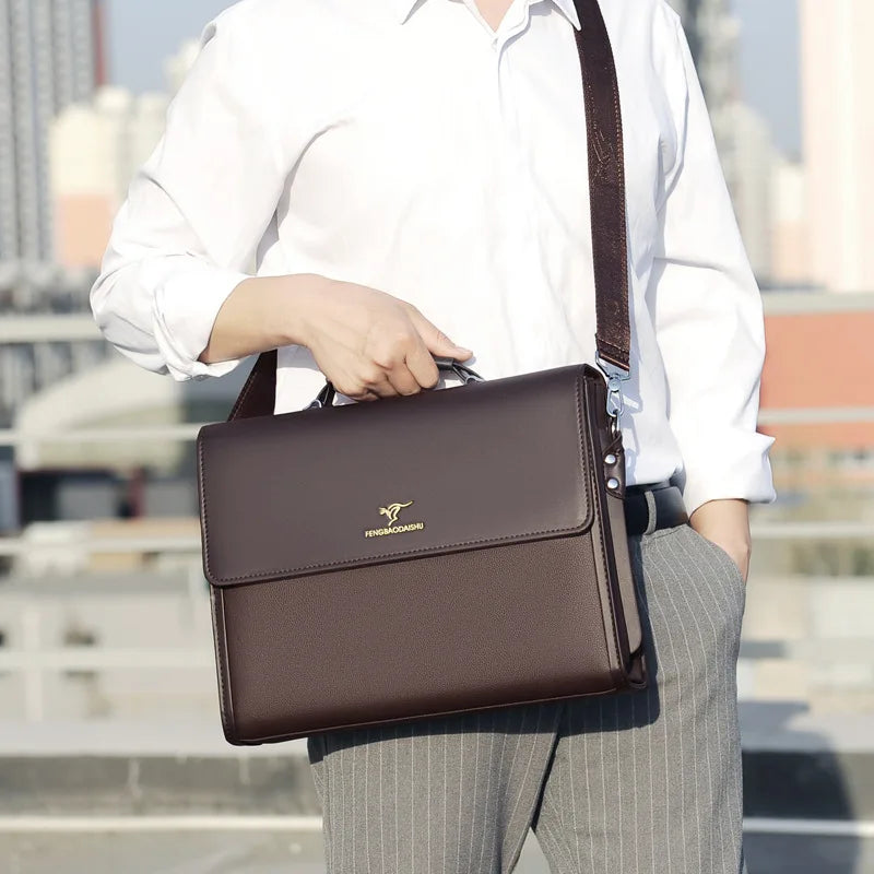 Leather executive briefcase.