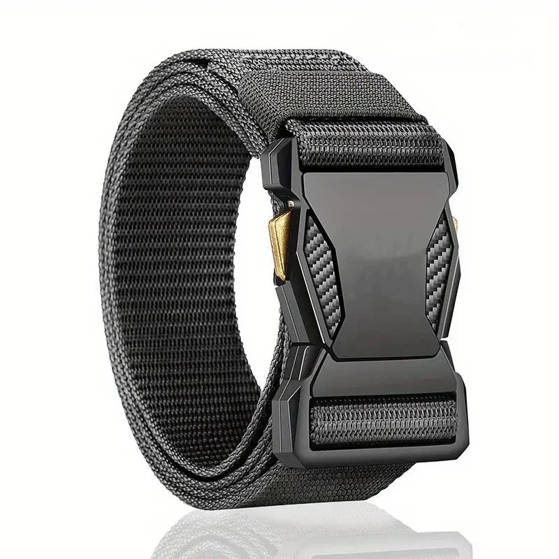 Men's belts with quick-release buckle.