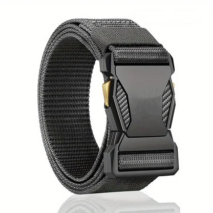 Men's belts with quick-release buckle.