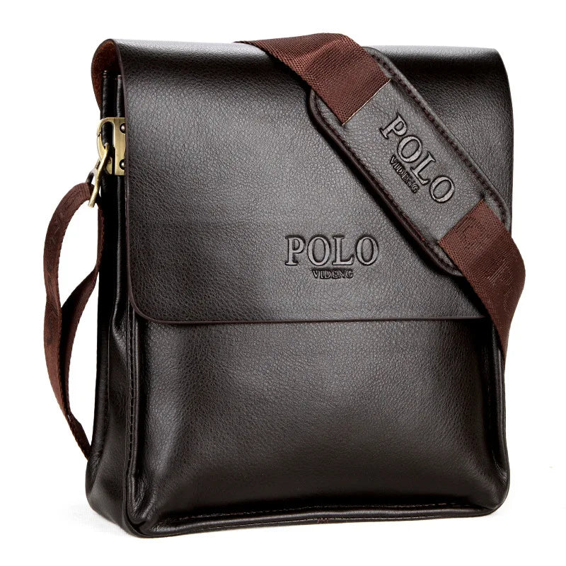Leather crossbody bag.