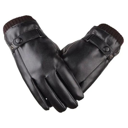 Black men's winter gloves.