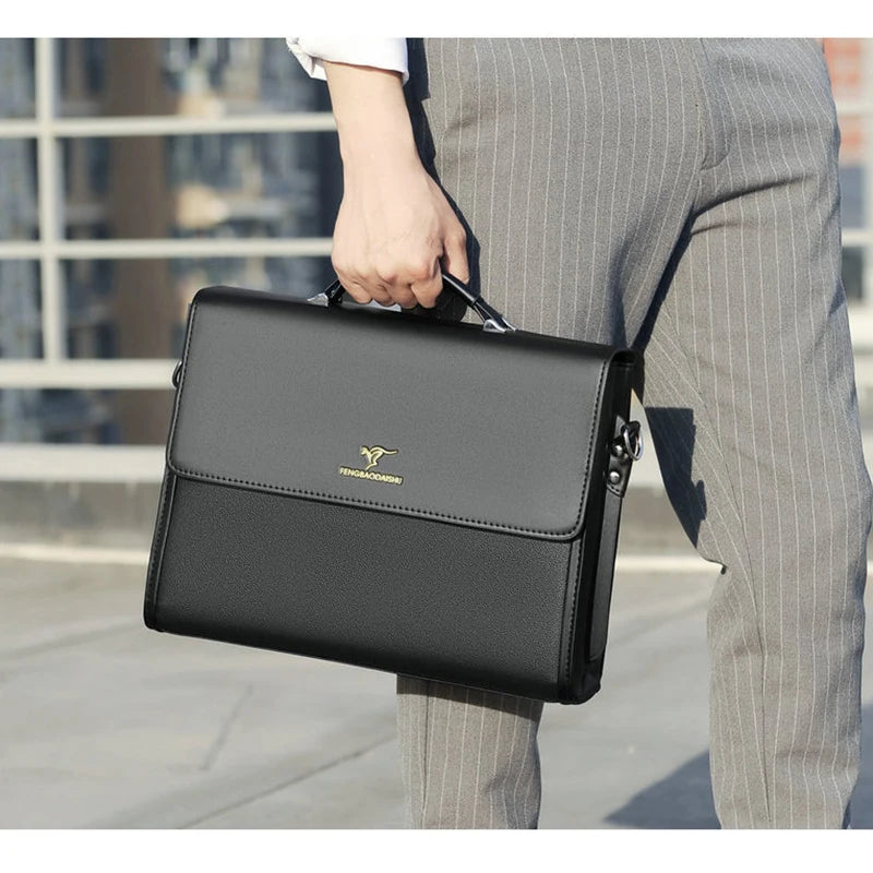 Leather executive briefcase.