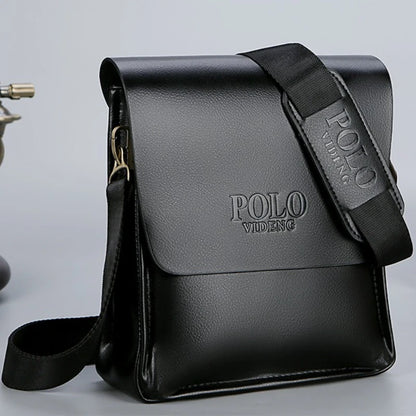 Leather crossbody bag.