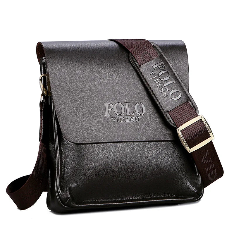 Leather crossbody bag.