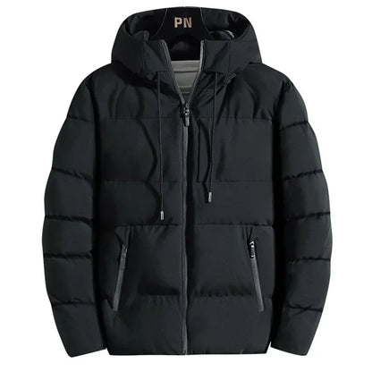 Padded jacket made of thick cotton.