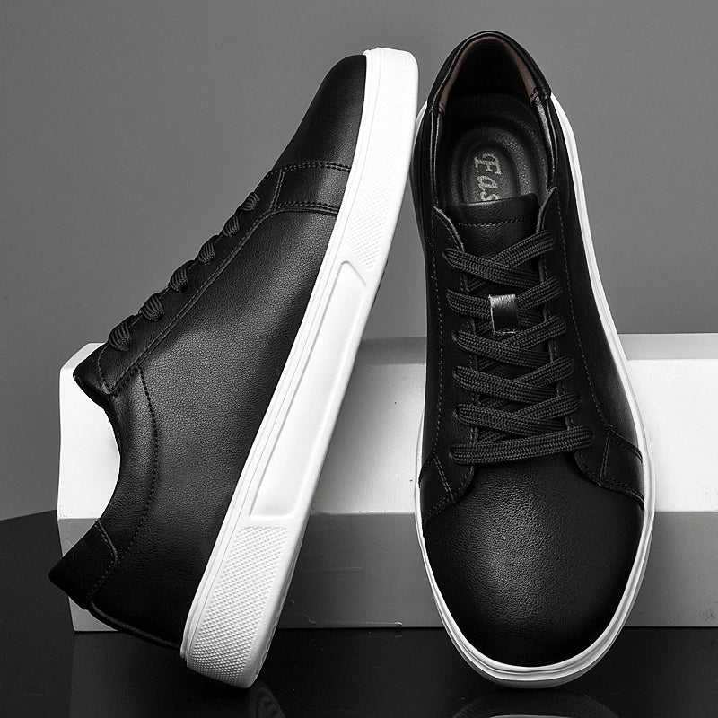 Shoe made of non-slip leather.