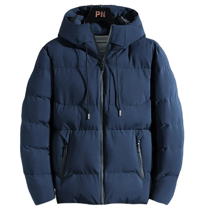 Padded jacket made of thick cotton.