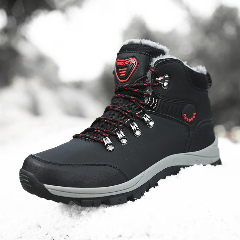 Waterproof casual boots with laces.