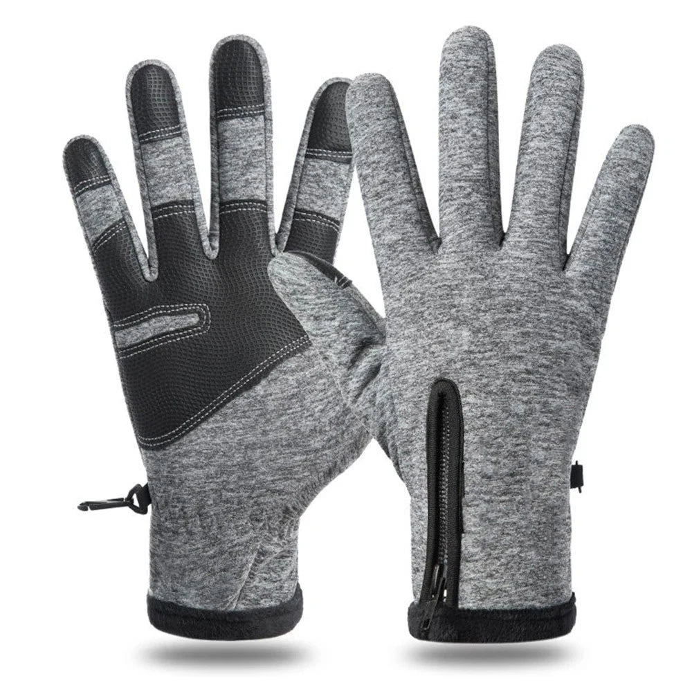 Gloves with thermal wool lining.