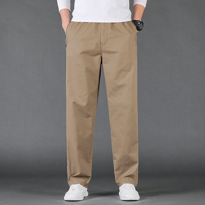 Casual cotton cargo pants.
