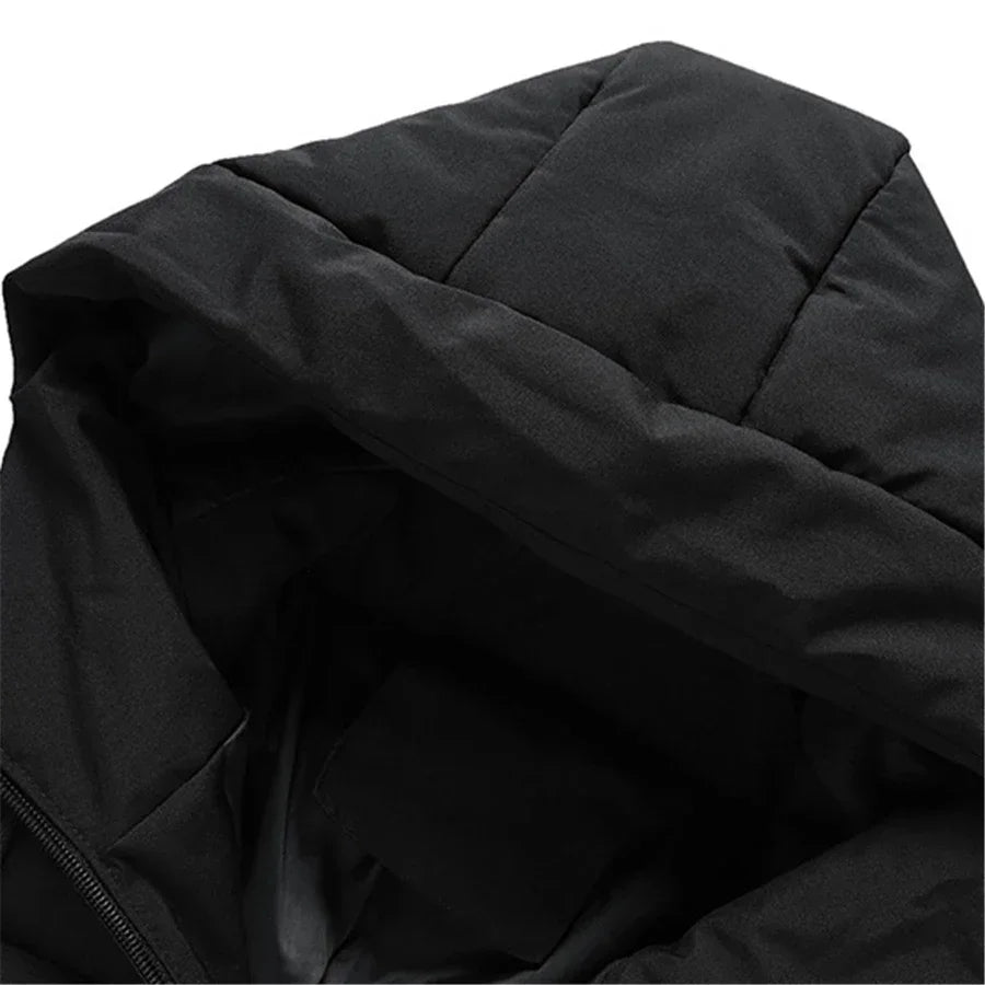 Padded jacket made of thick cotton.