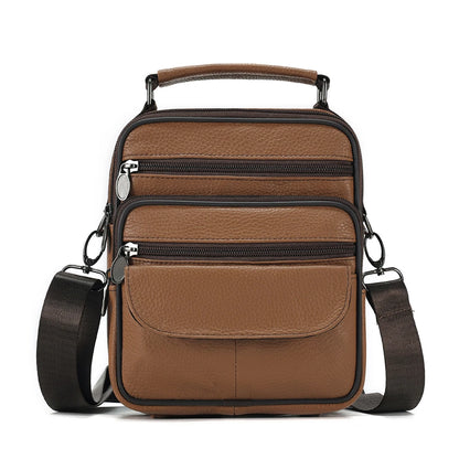 Leather crossbody bag.