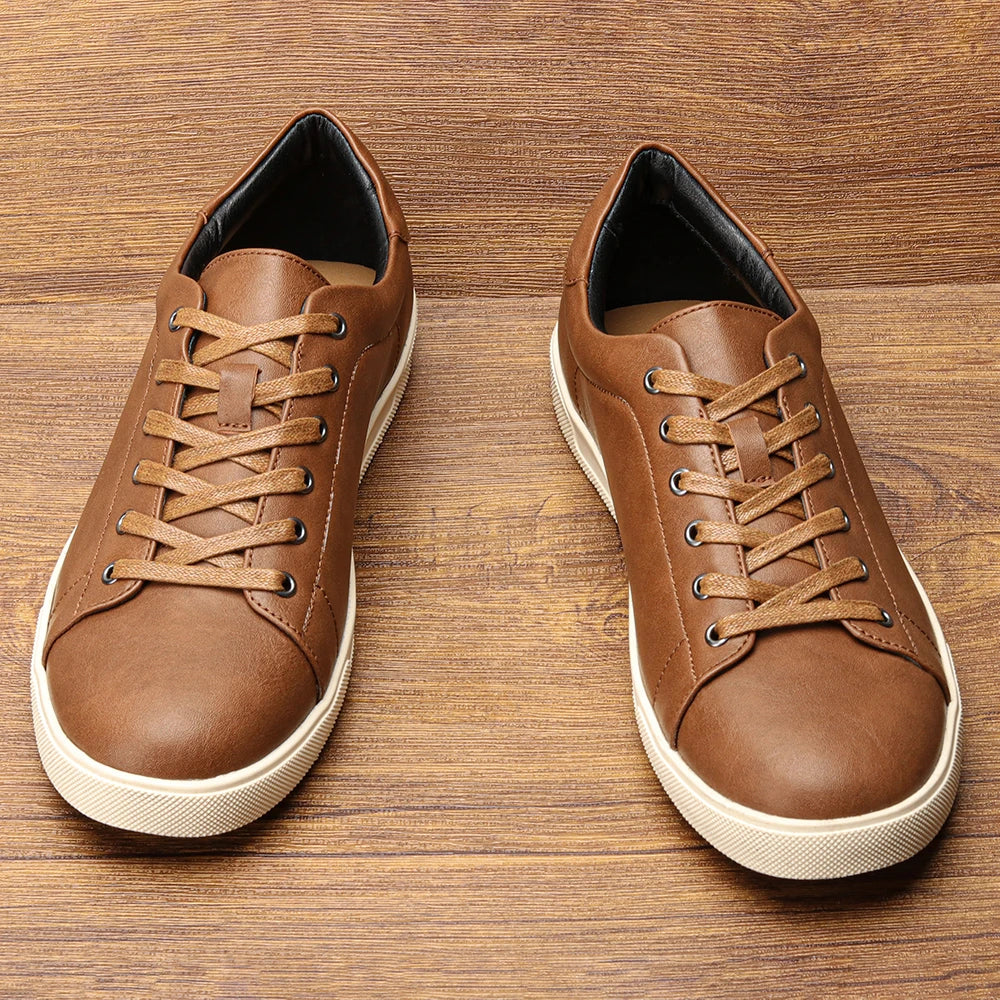 Comfortable leather shoes.