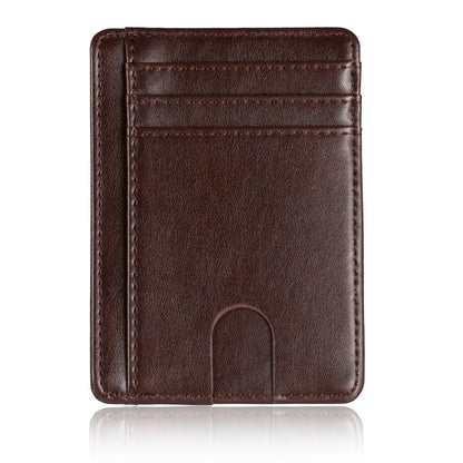 Leather card holder.