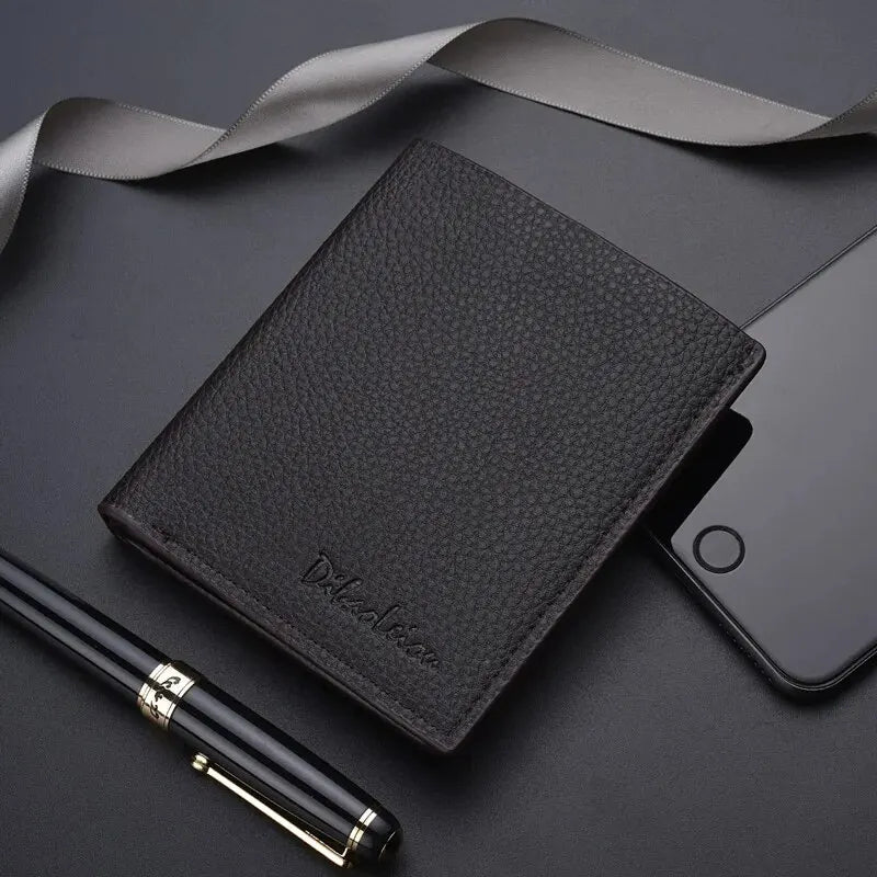 Wallet with zipper closure.