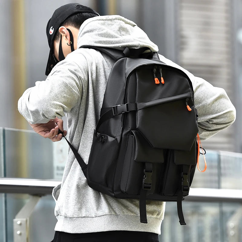 Waterproof laptop backpack.