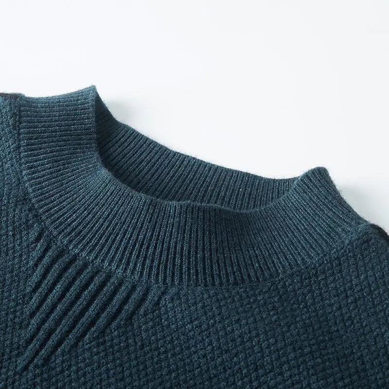 Turtleneck sweater.