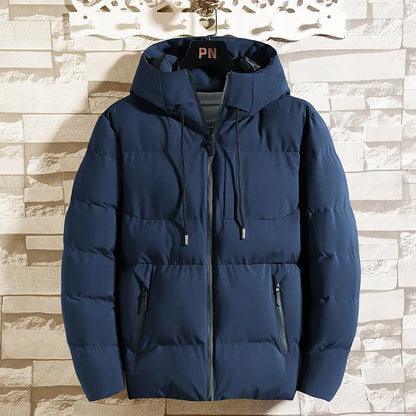 Padded jacket made of thick cotton.