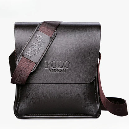 Leather crossbody bag.