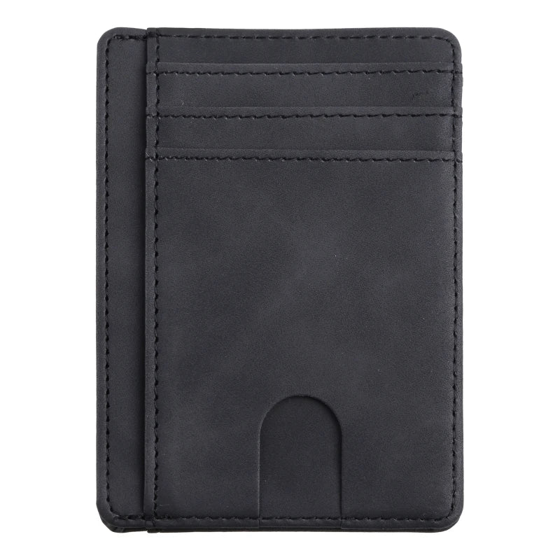 Leather card holder.