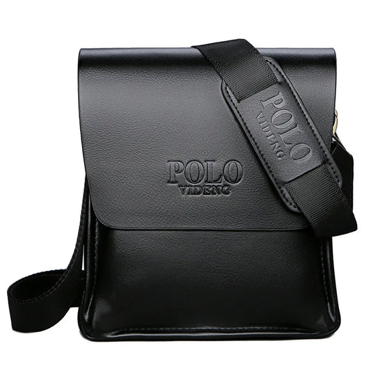 Leather crossbody bag.
