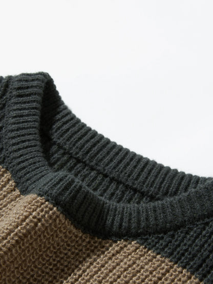 Casual striped sweater.