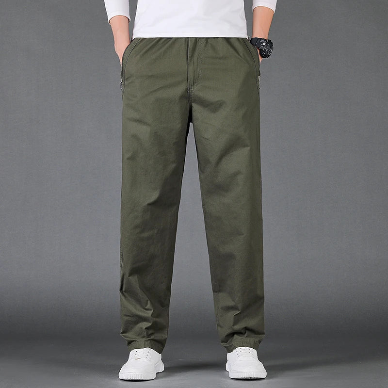 Casual cotton cargo pants.