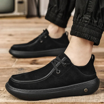 Classic style leather sneakers.