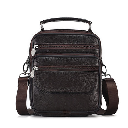 Leather crossbody bag.