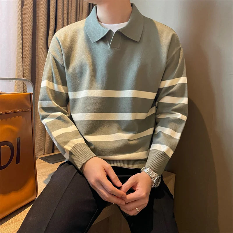 Knitted sweater, pullover style.