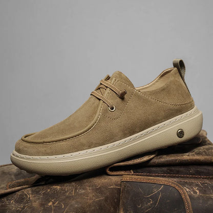 Classic style leather sneakers.