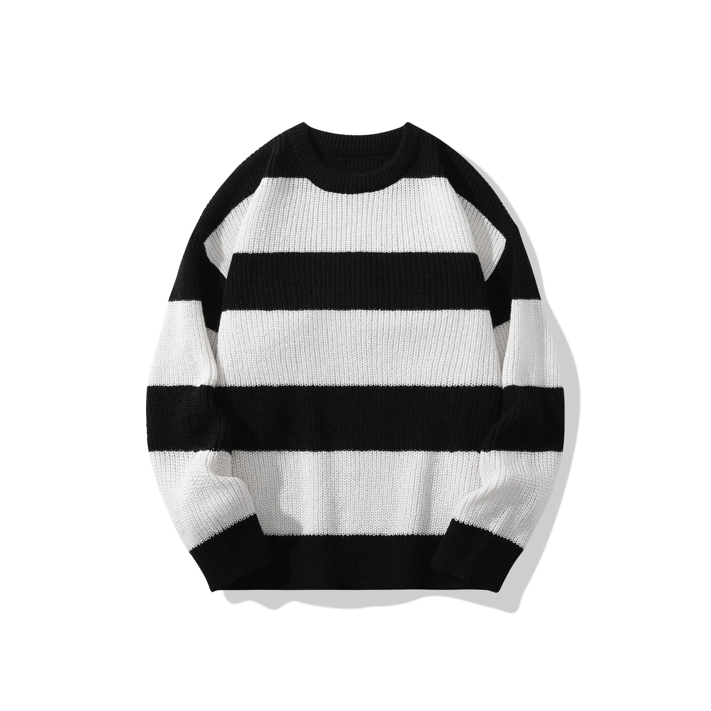 Casual striped sweater.