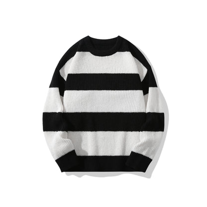 Casual striped sweater.
