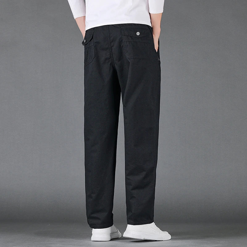 Casual cotton cargo pants.