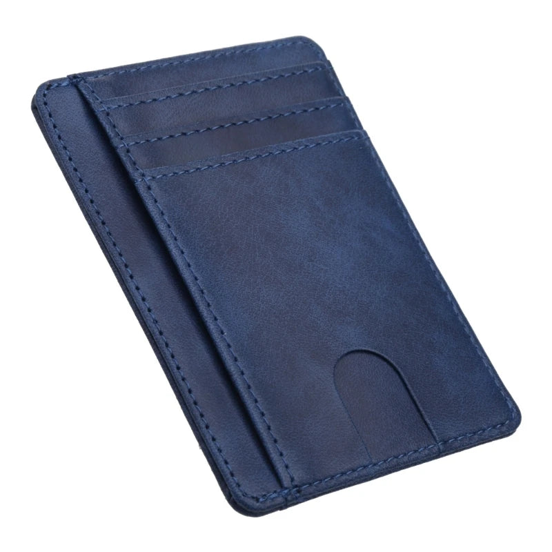 Leather card holder.