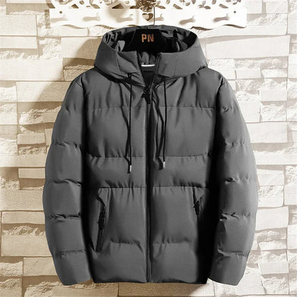 Padded jacket made of thick cotton.
